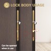 Pocket Door Lock with Pull, Privacy Sliding Door Handle Lock