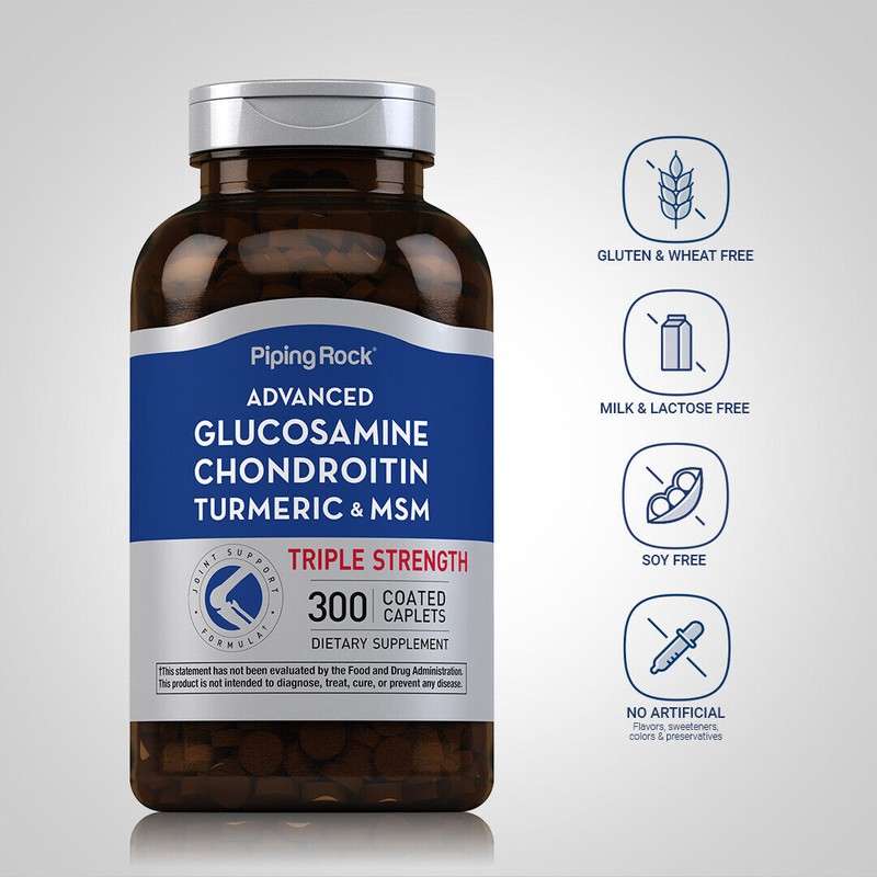Piping Rock Glucosamine Chondroitin Turmeric MSM Complex | 300 Caplets