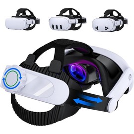 Upgraded Rechargeable  Head Strap for Meta Quest 3S/3/2 VR Headset, 8000mAh Headstrap  Pack, Adjustable Comfort Headstrap for Oculus Quest 3S/3/2, VR Elite Strap Replacement Accessories - Color: VR Headstrap