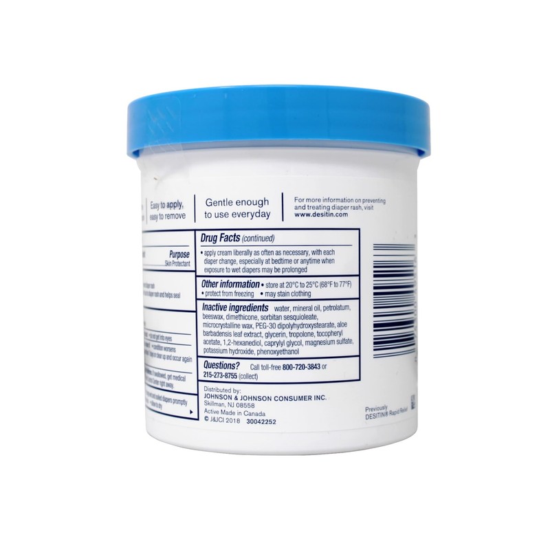 Desitin Rapid Relief Creamy Jar, 16-ounce, Relieves Diaper Rash Discomfort,