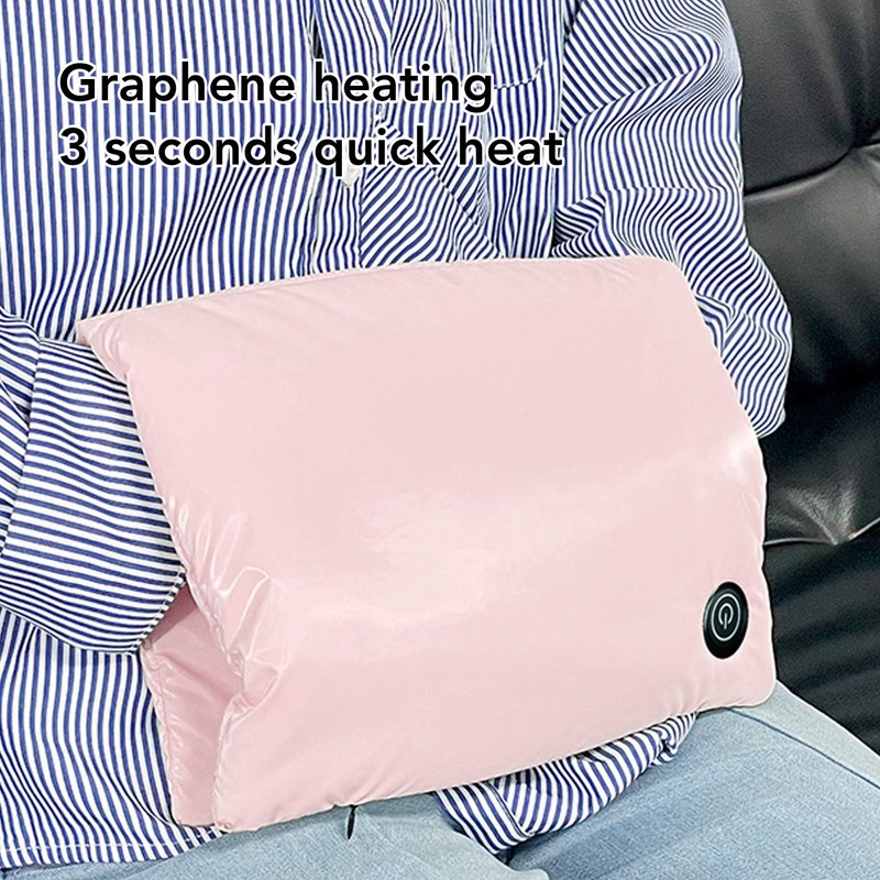 Graphene Heated Handwarmers Bag USB Charging 3 Levels Temperature Washable