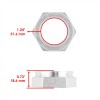 Caltric 2 Rear Axle Nut Fits Polaris Trail Boss 325