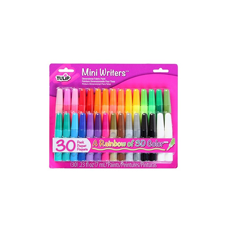 I Love To Create Tulip Dimensional Fabric Paint Mini-Writer 30pcs,