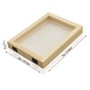 Worown A6 Size Paper Making Screen, Natural Wooden Papermaking Mould,