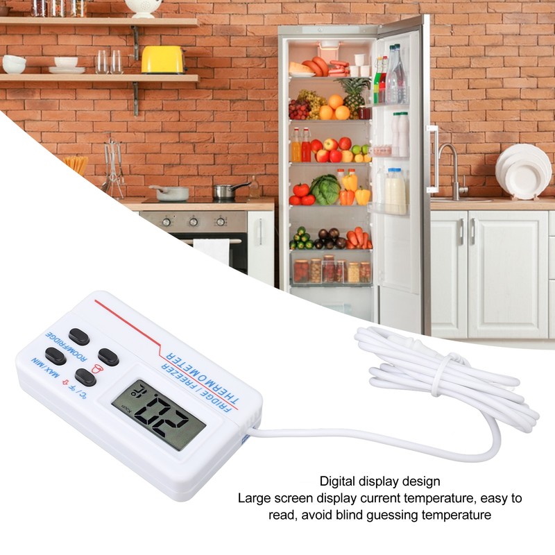 Digital Refrigerator Thermometer ‑50℃ to 70℃ ‑58℉ to 158℉ High