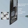 CERRXIAN 2PCS LED Silent Case Fan 120mm Computer Fan 1200RPM