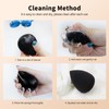 BEAKEY BEAKEY Makeup Sponge Set, 5 Pcs Black Foundation Blending