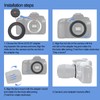 EF-55mm Reverse Adapter for EF-S Cameras 70D,77D,80D,10D,20D,30D,40D, 50D,5D,5D Mark II,5D
