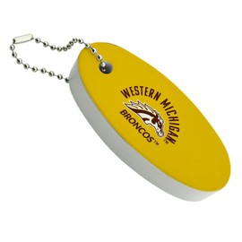 GRAPHICS & MORE Western Michigan University Broncos Floating Keychain Oval Foam Fishing Boat Buoy Key Float