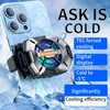 JOYYE Phone Cooler, Portable Lightweight Cooling Fan, LED Display Radiator,