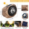 Vcdsoy Solar Powered Rock Lights Outdoor- 2 Pack Super Bright