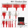 Diamond Core Drill Bit Set - FOCSTOL 12pcs (6/8/10/20/25/35/50/68/100mm+20mm Finger