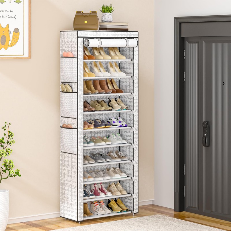 OYREL Shoes Rack 10 Tier Tall Shoe Rack with Storage