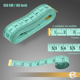 EUROXANTY | Thread Scissors | Carbon Steel Sewing Scissors | One-Hand Scissors | Black | 10.5 cm (Sewing Scissors + Tape Meas