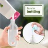 HATTIE 50Pack Travel Plastic Clear Keychain Bottles 50ml/2oz Portable Leakproof