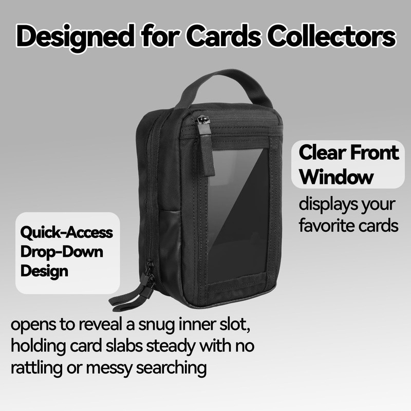 VANEST Sling Bag Compatible with Graded Cards and TCG Singles