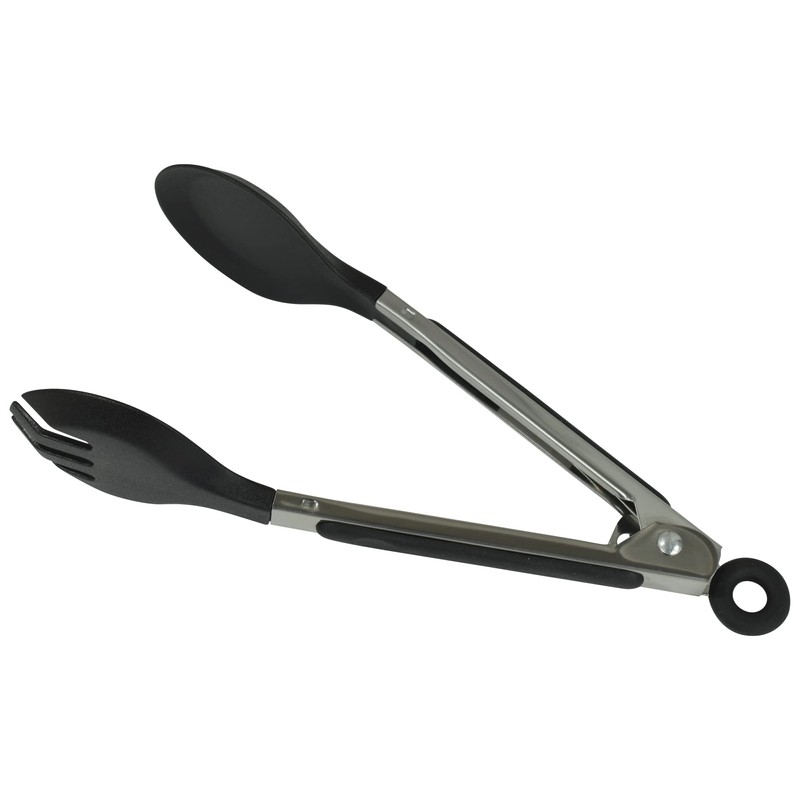 R&M International 96922 Mini 8" Spoon Tong with Locking Handle