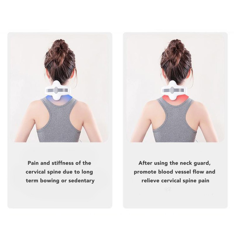 4 Heads Electric Pulse Neck Massager Intelligent 3D USB Charging