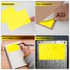 YIKIADA Yellow Rectangular Sticky Sticker 3 × 2 Inch Colour