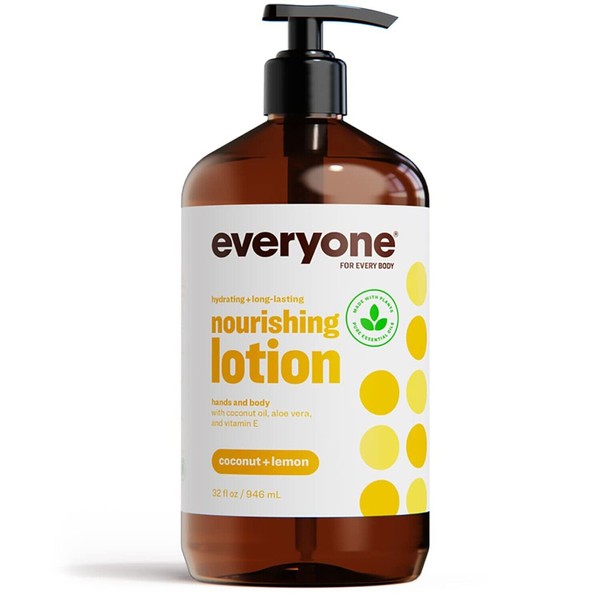 EO Products Everyone Nourishing Lotion, Coconut and Lemon, 32 Ounces
