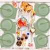 ZJJZOAA 75 Pcs Sage Green Party Supplies,7 Inch Party Dessert