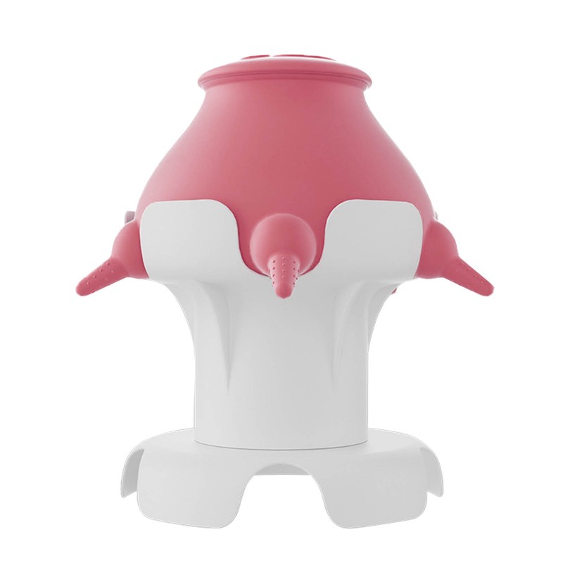 Pet Milk Feeder 4 Soft Silicone Nipples Raised Base Puppy