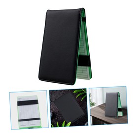 BESPORTBLE 3pcs Golf Score Recording Book Portable Pu Leather Score Notebook for Golfing -Open Design for Golf Enthusiasts