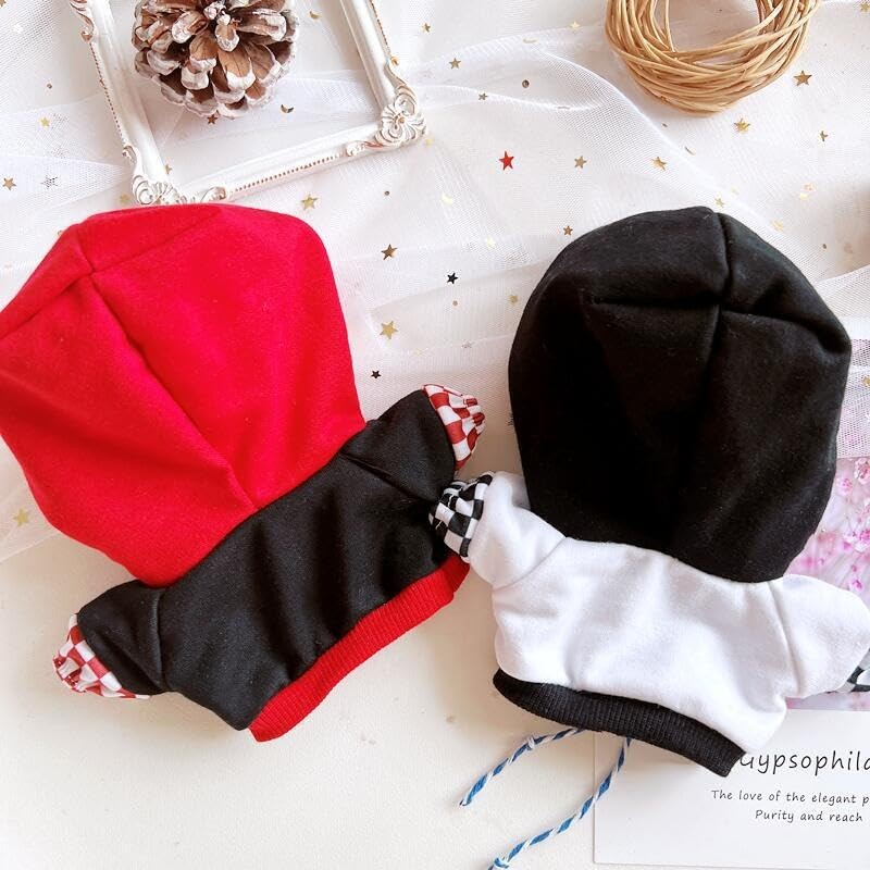 AXLUCE-Sewing Clothes-Plush-Clothes-20cm-Doll (Red)