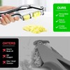 2 in 1 Garlic Press Slicer Stainless Steel Peeler Squeezer