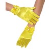 QRBTSCL Women's Short Satin Gloves for Wedding Wrist Short Evening