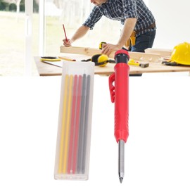 Lápiz de Carpintería para Carpintería, Lápiz de Carpintero de Carburo de Tungsteno de 2,8mm con Recambio para Metal, Plástico, Vidrio Y Madera(recarga tricolor)