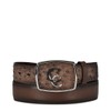 Cuadra Men's Western Belt in Ostrich Leather Brown CV496A1 (44)