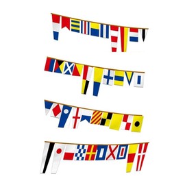 Sea Sign Flags - Set of 40 for House/Boat/Ship, Single Flags 5.5 x 18 Inch or 5.5 x 8.5 Inch Maritime Theme