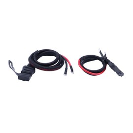 ZTUOAUMA 2-Pin Battery Cable Harness Kit 63411 Plow Side 21294 8245 Truck Side 61169 8274 with Duct Cap and Strap Ties Compatible with Western Fisher Snow Plows