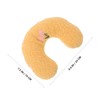 Hohopeti 4pcs U Shaped Cat Neck Pillows Soft Plush Cotton