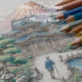 Peaceful Journeys A Tao-Inspired Colouring Book: Step into a tranquil Taoist garden where time slows and nature speaks in whispers.