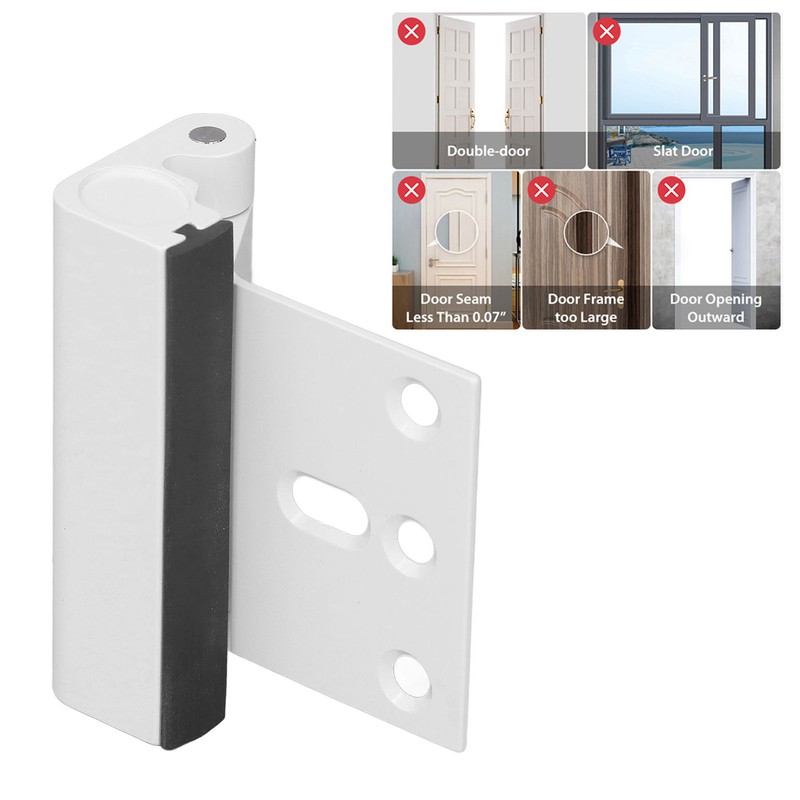 2pcs Home Door Security Lock Aluminium Alloy Door Reinforcement Lock