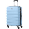 AnyZip Luggage PC ABS Hardside Lightweight Suitcase with 4 Universal