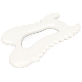 Jiawu Ceramic Gua Sha Tool Good Thermal Conductivity Tissue Mobilization Tool for Face and Body, Ergonomic Design