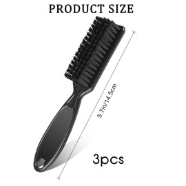 3 Pieces Nylon Brush Hairdressing Cleaning Brush Nail Brush Cleaning Brush Barber Blades Cleaning Brush Tool for Hair Clippers