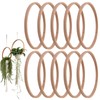 Wooden Hoops for Crafts, Round Wall Dangling Crafts, Set of
