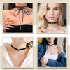 JEYORZY Pack of 15 Women's Choker Necklaces, Velvet Choker Necklaces,
