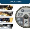 Benchmark Abrasives 2" Quick Change Zirconia Curved Flap Disc Grinding