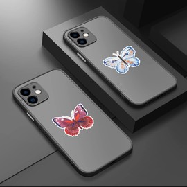 Watercolour Butterfly Sticker Set 50 Pieces Cute Decoration for Car Laptop Skateboard Bicycle Moped Motorcycle Bicycle Computer Suitable for Adults Children