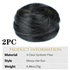 2PCS Small Cute Messy Bun Hair Piece for Thin Hair