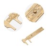 Vernier Caliper 1pc Mini Retro Brass Sliding Gauge Sliding Ruler