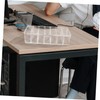 Operitacx Cable Management Box with Cover and Cable Ties Transparent