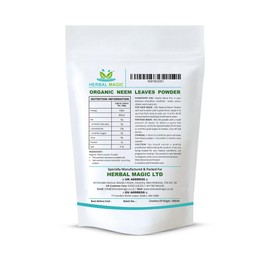 Herbal Magic's Organic Neem Leaves Powder Face Mask - Sparkle Your Smoothies, Shakes, Baking - Free from Fillers & Presrevatives -100g - Pack 1