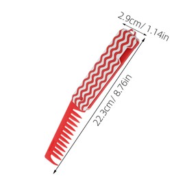 Baluue Mini Portable Wide Tooth Static Styling Tool for Wet Dry Hair for Daily Use and Travel Red