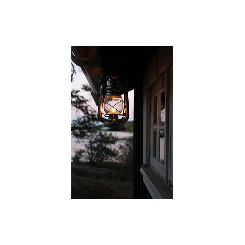 Black Rustic Wall Sconce Lantern, Farmhouse Wall Light Fixture for